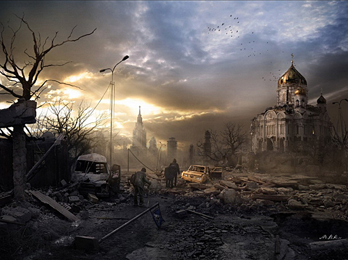 Post-apocalyptic Moscow: Cathedral of Christ the Saviour